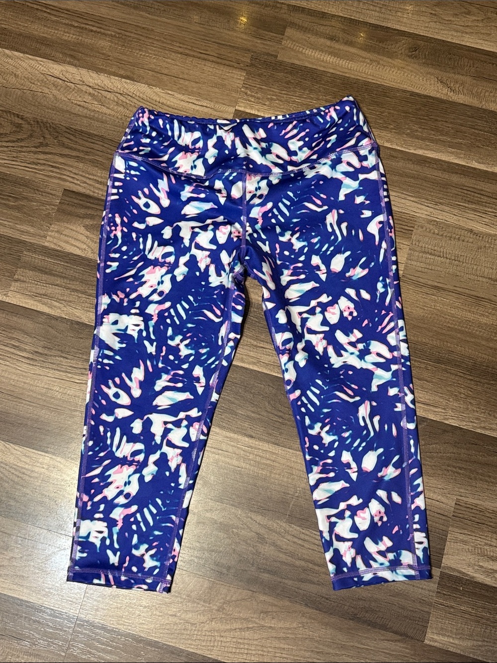 Pro Player womens Purple Multi-Print Active Leggings size medium